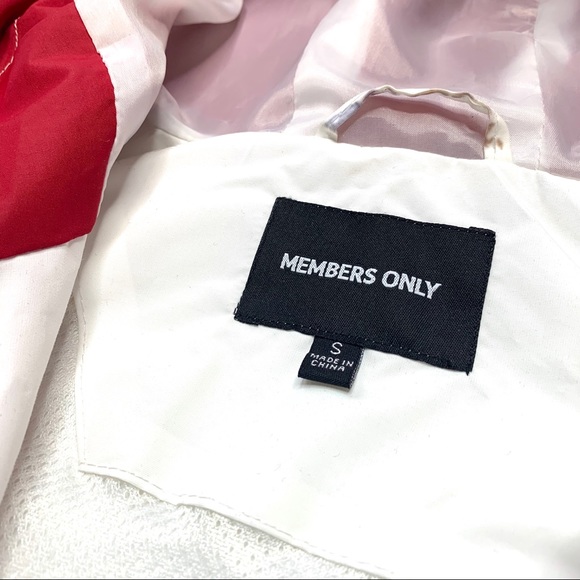 🟤Members Only Red/Navy/Pink Windbreaker Small - Picture 3 of 6